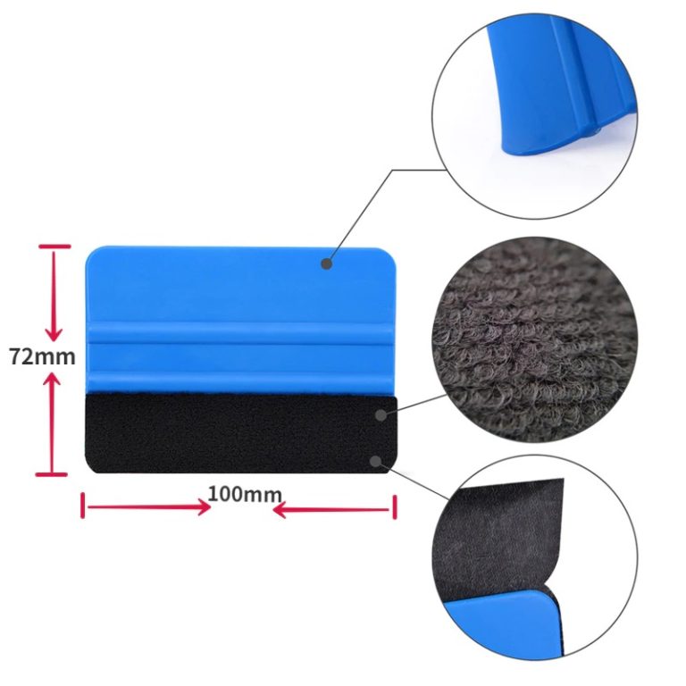 Ehdis [2PCS] 4" Teflon Card Window Tint Soft Car Squeegee Window Film