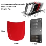 Steel Car Bonnet Display Model Set (1 SET 7 PCS CAR BONNET) Car Hood / Display Coating & PPF - Image 4
