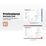 Professional Warranty Card for Tint Shop/ Car Tint Warranty Card (Standard Template)