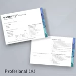 Professional Warranty Card for Tint Shop/ Car Tint Warranty Card (Standard Template) - Image 2