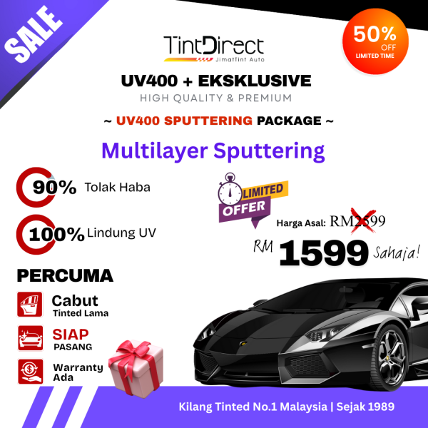 UV 400 Sputtering Max - Car Tint Package