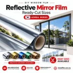 Korea Series DIY reflective window film in multiple colours and small ready-cut sizes for tinted rumah