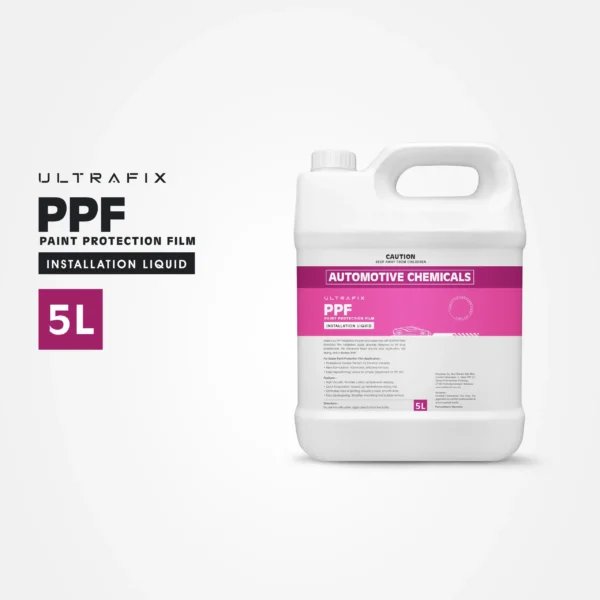 ULTRAFIX PPF installation solution 5L bottle on white background