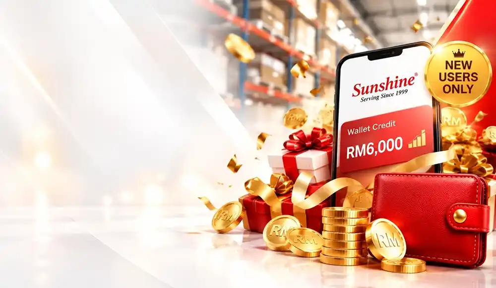 Sunshine Year-End Welcome Rewards wallet top-up promotion for new customers