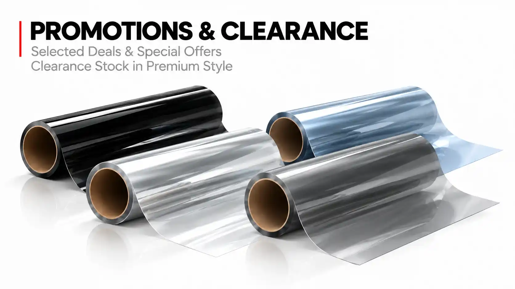 Window film promotions and clearance stock